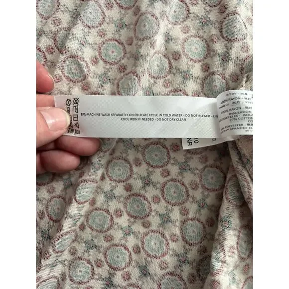 Ariat Mesquite Kimono Duster Womens Size L/XL Rust Blue Ivory Boho Festival - Picture 7 of 9